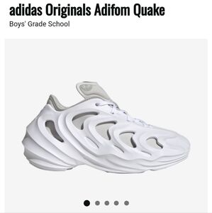 ADIDAS Originals Adifom Quake J Sneakers size  In white 24.5 Cm Chunky Foam